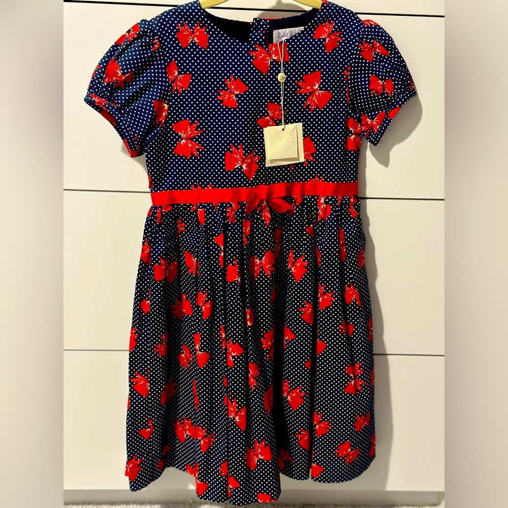 NWT Rachel Riley Bow Dress